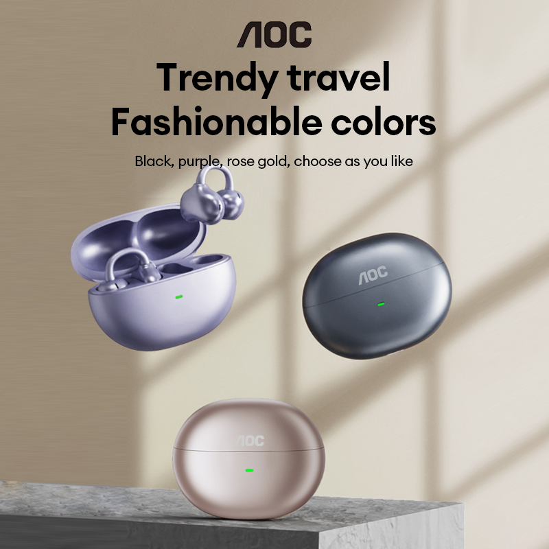 Speakers - AOC ACD2544 ワイヤレスBluetoothイヤークリップイヤホン オープンイヤーヘッドホン サラウンドステレオサウンド 低遅延