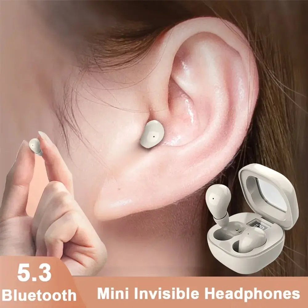 Tws Earbuds Bluetooth 5.3 - SK19 Bluetooth 5.3 イヤホンミニ不可視ヘッドフォン TWS ワイヤレスイヤフォン