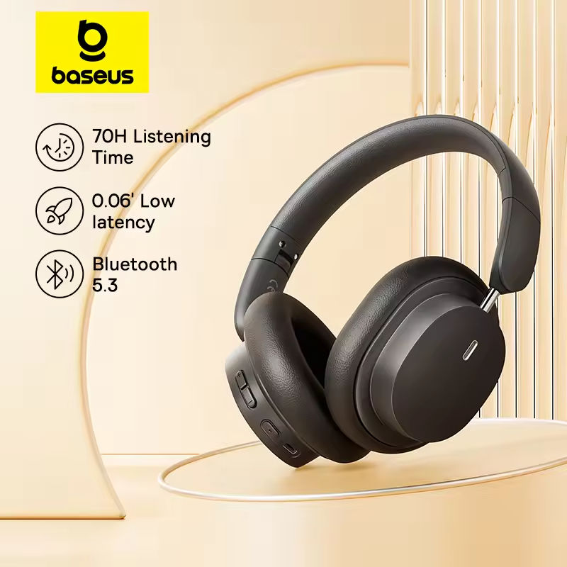 Anc Wireless Over Ear Headphones - Baseus Bowie D05 ワイヤレスヘッドホン 3D空間オーディオイヤホン Bluetooth