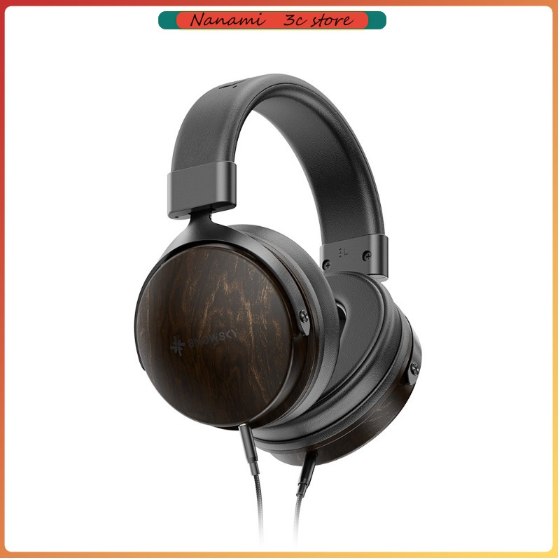 Headphones - FiiO Snowsky Nature オーバーイヤーヘッドフォン 50mm ダイナミックドライバー、カーボンブラックダイアフラム