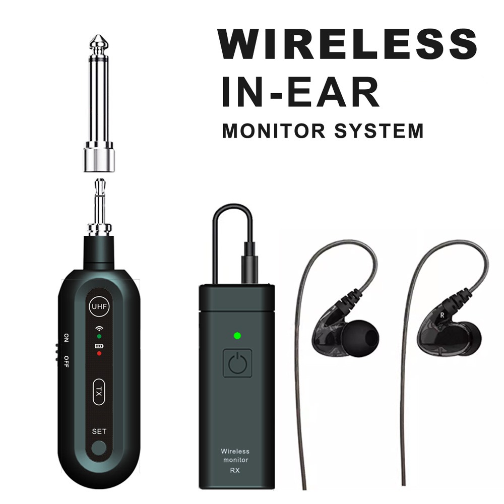 In Ear Monitors For Singers - M1モノラルワイヤレスモニタリングシステムUHFオーディオリアルタイム伝送シンガーバンドリハーサルパフォーマンスインイヤーモニターヘッドホン