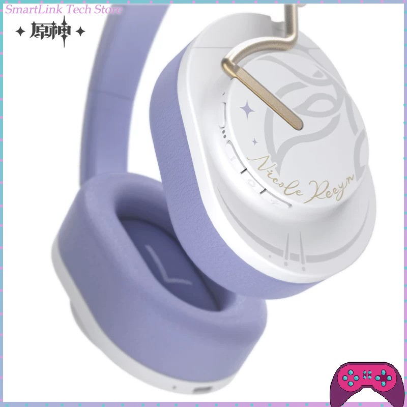 Headphones - 【原神】ニコール・ノイズアンドサイレンス・ドゥエルインハート ヘッドバンド型ヘッドホン BluetoothノイズキャンセリングHIFIイヤホン ギフト