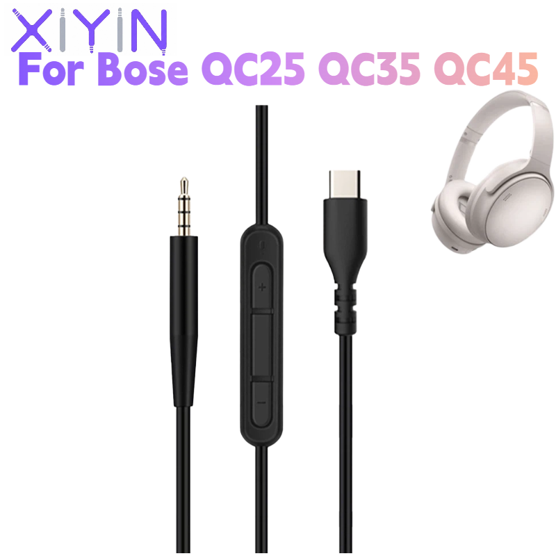 Type C Wired Earphones With Mic - 交換用1.4メートルDACタイプC USB C - 2.5mmオーディオケーブル Bose