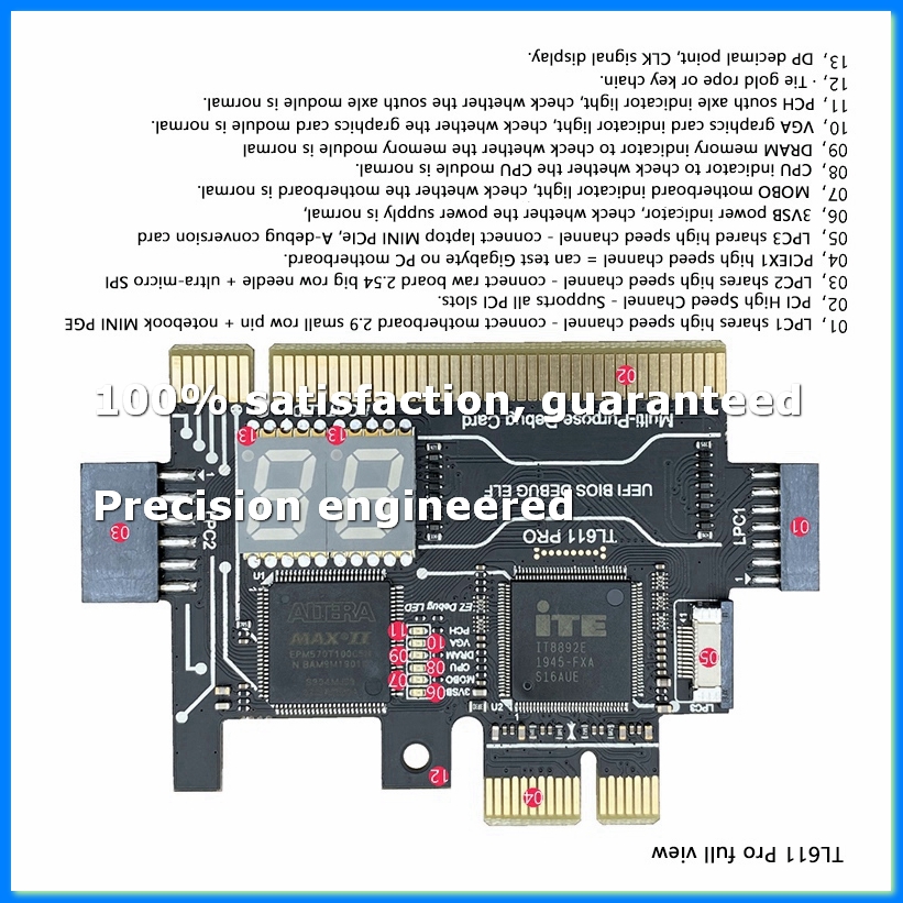 Laptops - TL611 PRO 診断カード デスクトップおよびラップトップ用のデスクトップ PCI マザーボード用
