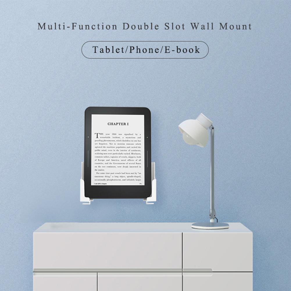 Tablets - 2個入り調整可能な壁掛けタブレットホルダー、ユニバーサルフォンフレームスタンドブラケット、寝室収納サポートラック