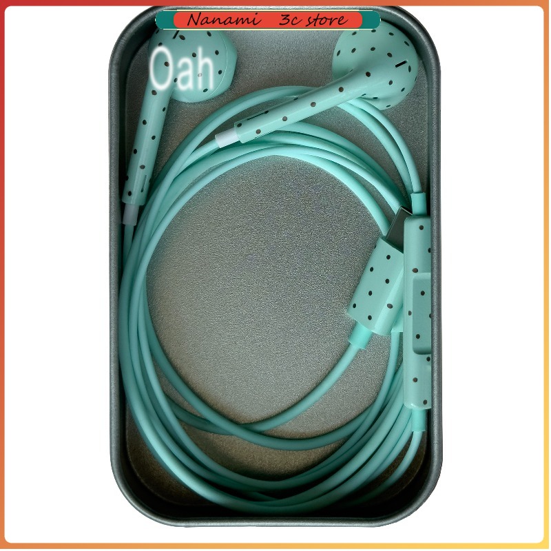 Headphones - Oah ポルカドット有線イヤホン ABS 素材 Type-C/Lightning ダイナミック