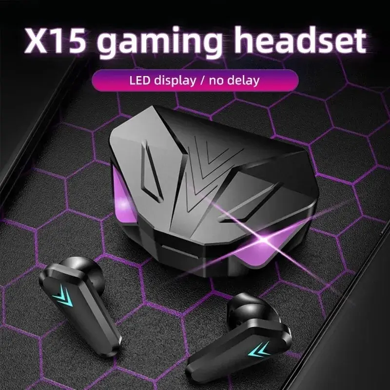 Gaming Headset With Mic Rgb - TWS ワイヤレス Bluetooth 5.3 ヘッドセット LED