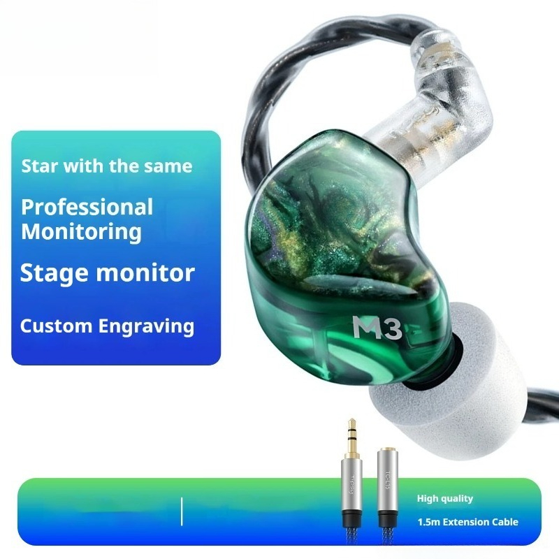 In Ear Monitors For Singers - M3モニタリングイヤホン インイヤー有線 高解像度プロフェッショナルステージシンガーヘッドセット IPX防水イヤープラグ
