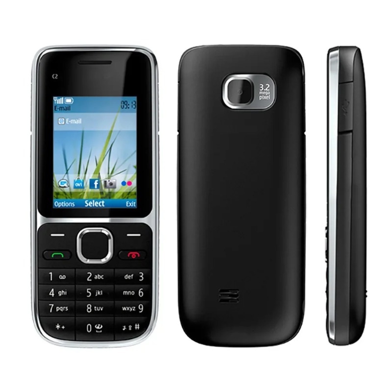Cameras - Nokia C2-01 ネットワークアンロック携帯電話 3.15MPカメラ 3G 多言語対応