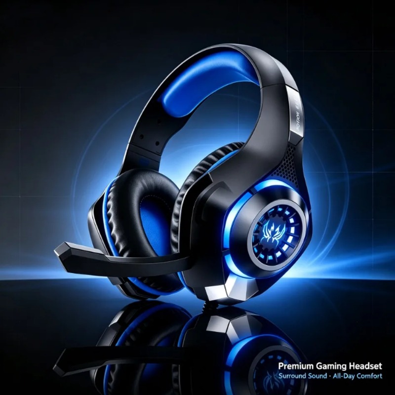 有線ゲーミングヘッドセット オーバーイヤー ノイズキャンセリ - Gaming Headset With Mic Rgb のレビューと価格