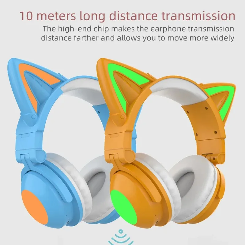 ZW068 LEDライト付き猫耳ヘッドセット Bluetoo - Cat Ear Bluetooth Headset Led のレビューと価格