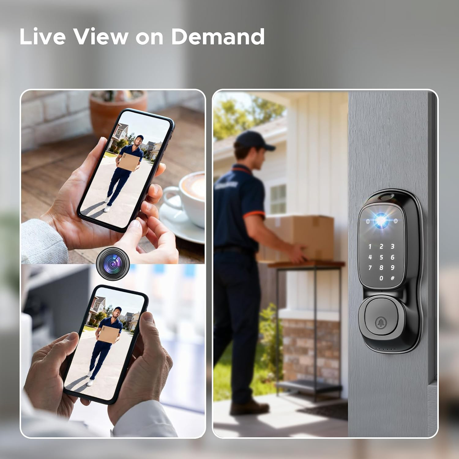 Tuya Wifiスマートドアロック ‎ カメラ＆ドアベル多 - Cameras のレビューと価格