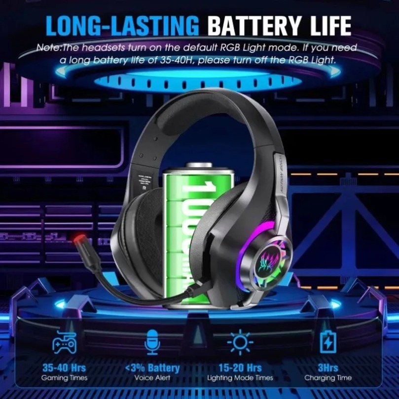 GS400 ウルトラワイヤレス 2.4GHz ゲーミングヘッ - Gaming Headset With Mic Rgb のレビューと価格