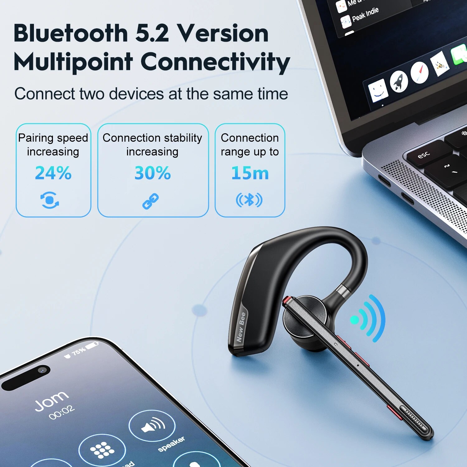 デュアルマイク付きM51ワイヤレスヘッドセット,Blueto - Type C Wired Earphones With Mic のレビューと価格