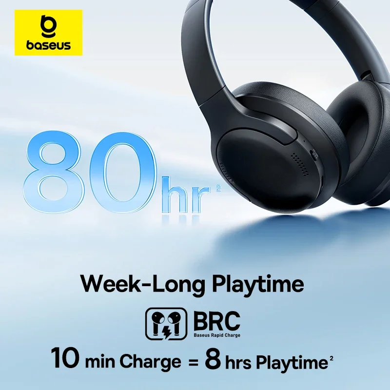 Baseus BH1 Lite ワイヤレスヘッドホン Blu - Anc Wireless Over Ear Headphones のレビューと価格