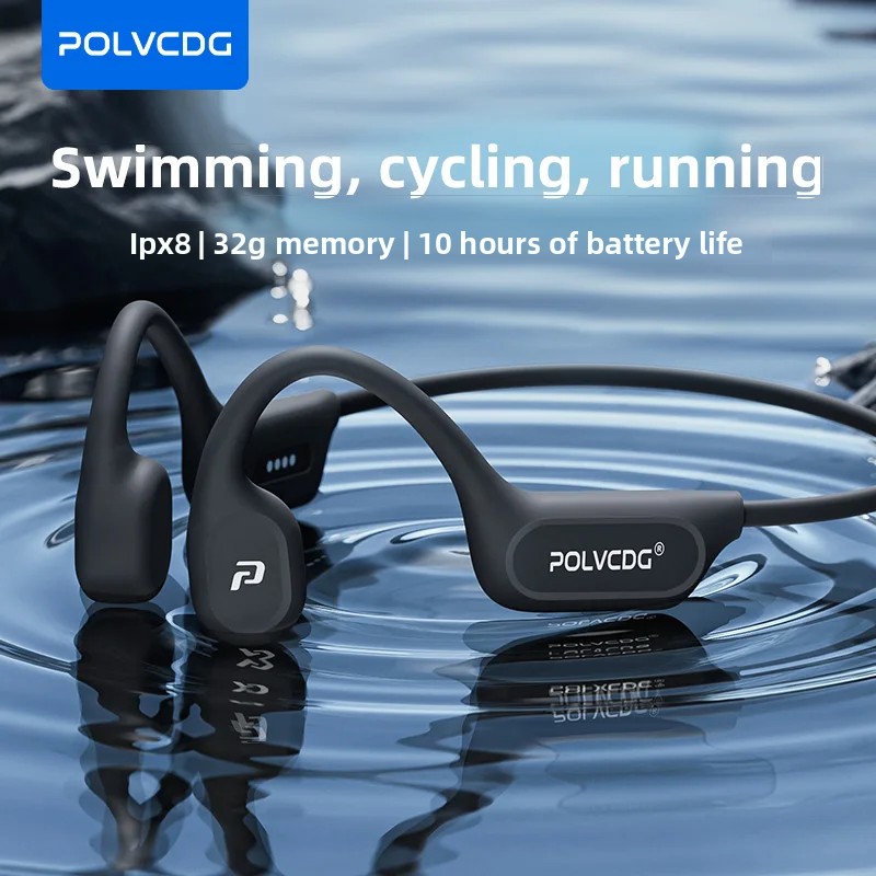 POLVCDG X9 骨伝導イヤホン 32G IPX8 防水 - Bone Conduction Running Headphones のレビューと価格