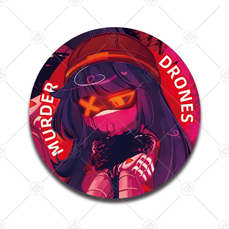 マーダードローンズかわいい漫画アニメファングッズボタンバッジ - Drones のレビューと価格