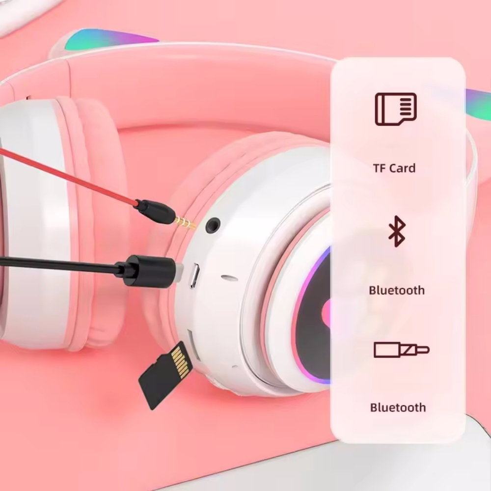かわいい猫耳 Bluetooth 対応ヘッドセット LED  - Cat Ear Bluetooth Headset Led のレビューと価格