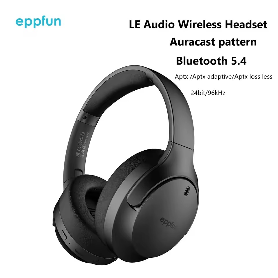Eppfun LE Audio Auracast Bluet - Anc Wireless Over Ear Headphones のレビューと価格