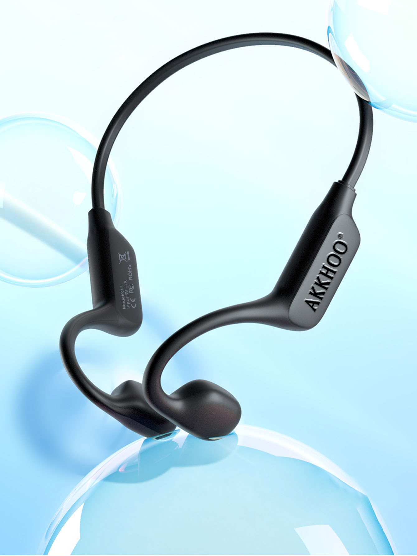 オープンイヤー骨伝導Bluetoothヘッドフォン防水スポー - Bone Conduction Running Headphones のレビューと価格