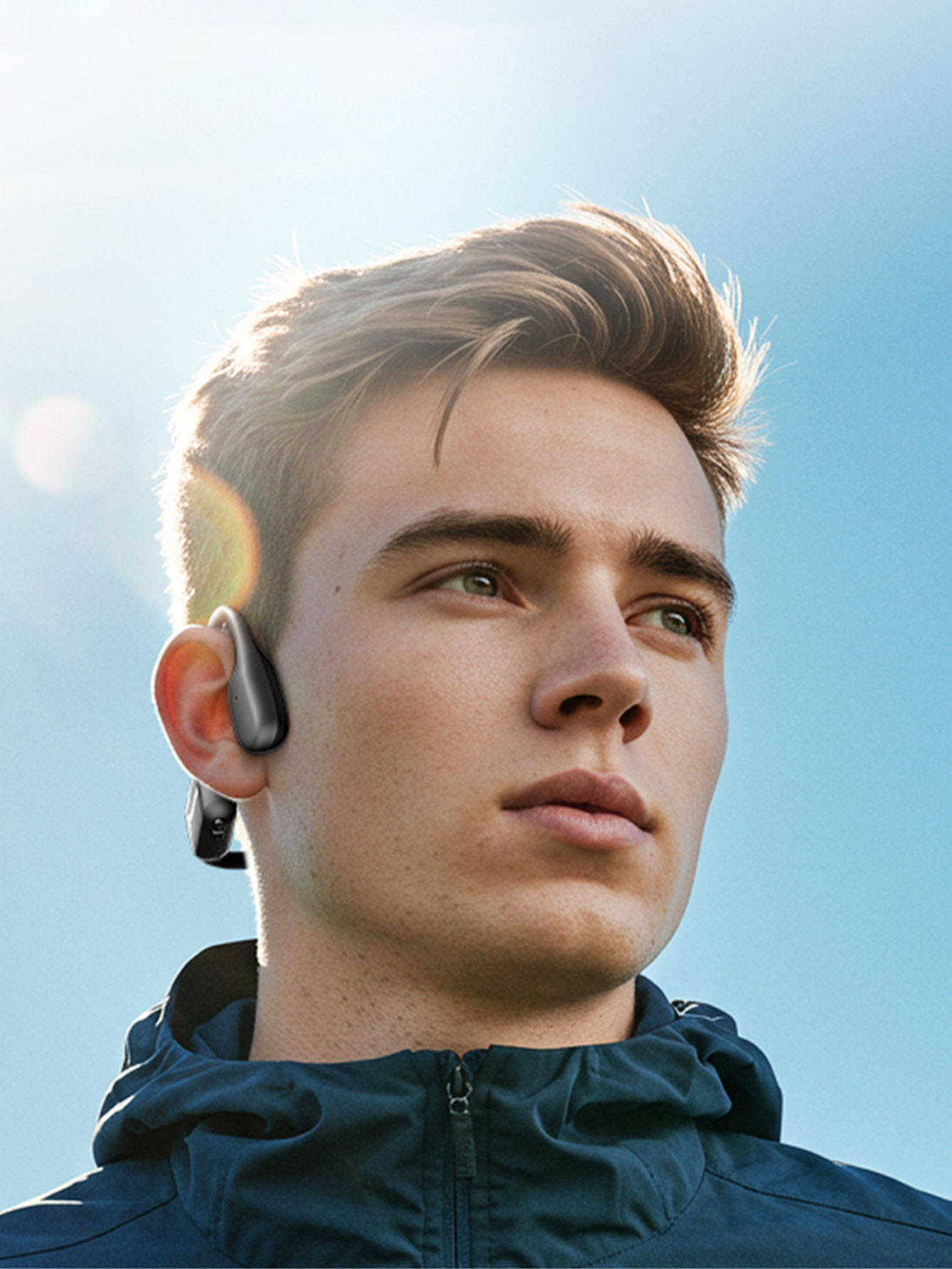 オープンイヤー骨伝導Bluetoothヘッドフォン防水スポー - Bone Conduction Running Headphones のレビューと価格