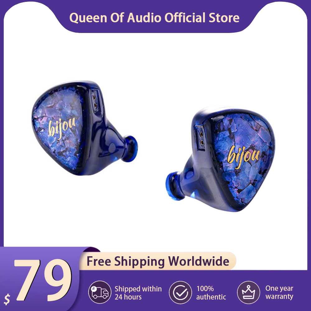 新しい QoA Bijou ヘッドフォン 1DD + 1BA - Planar Magnetic Iem Earphones のレビューと価格