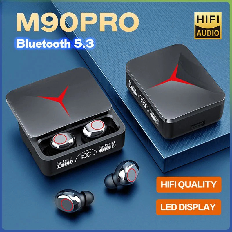 TWS M90 プロワイヤレスヘッドフォンゲーム HIFI  - Tws Earbuds Bluetooth 5.3 のレビューと価格