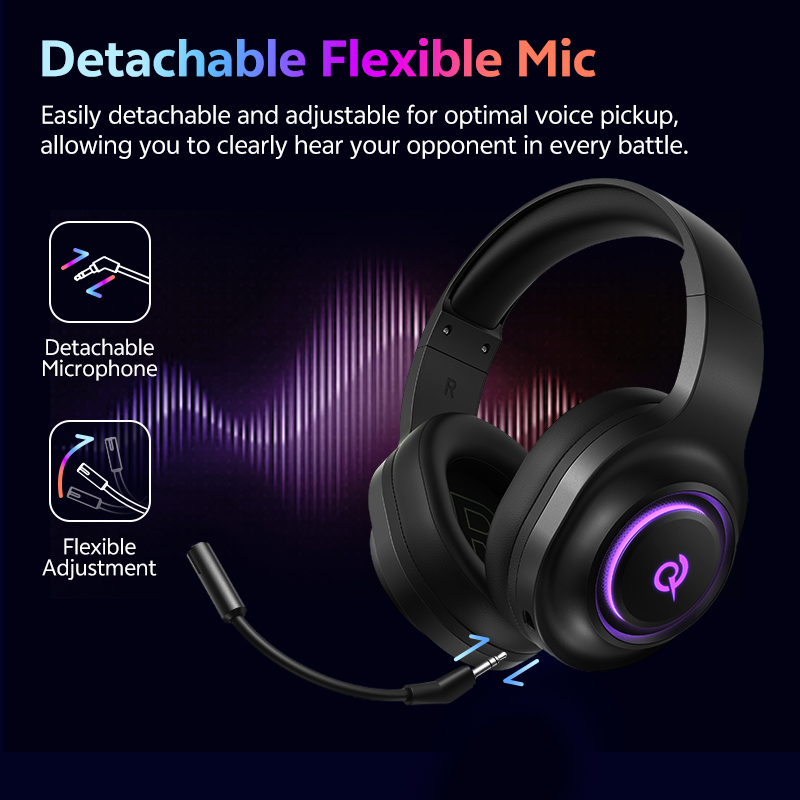 QCY Heroad V200 ゲーミングヘッドセット マイ - Gaming Headset With Mic Rgb のレビューと価格