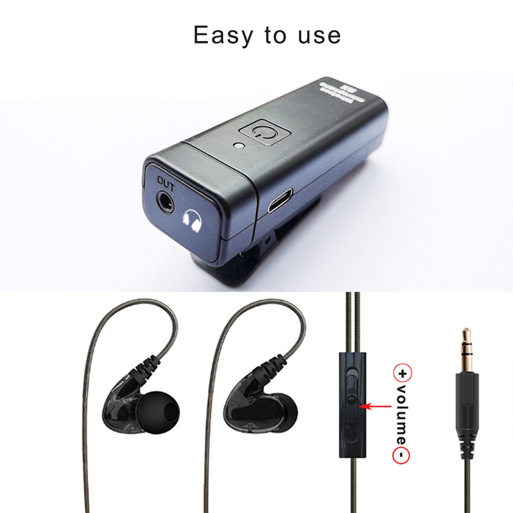 M1モノラルワイヤレスモニタリングシステムUHFオーディオリ - In Ear Monitors For Singers のレビューと価格