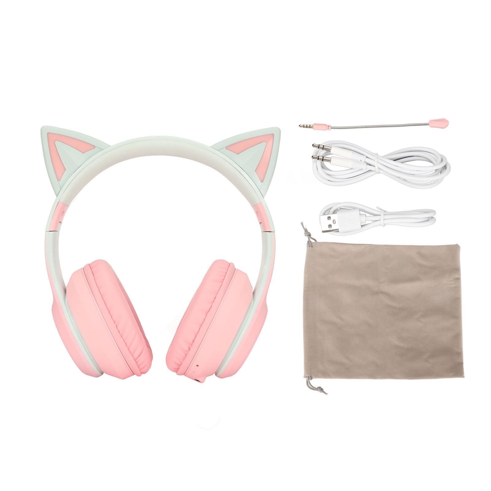 猫耳 Bluetooth ゲーミングヘッドフォン ワイヤレス - Cat Ear Bluetooth Headset Led のレビューと価格