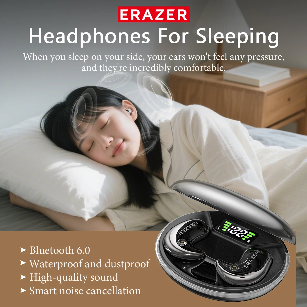 EARZER XF58 インイヤー型Bluetoothヘッド - Headphones のレビューと価格
