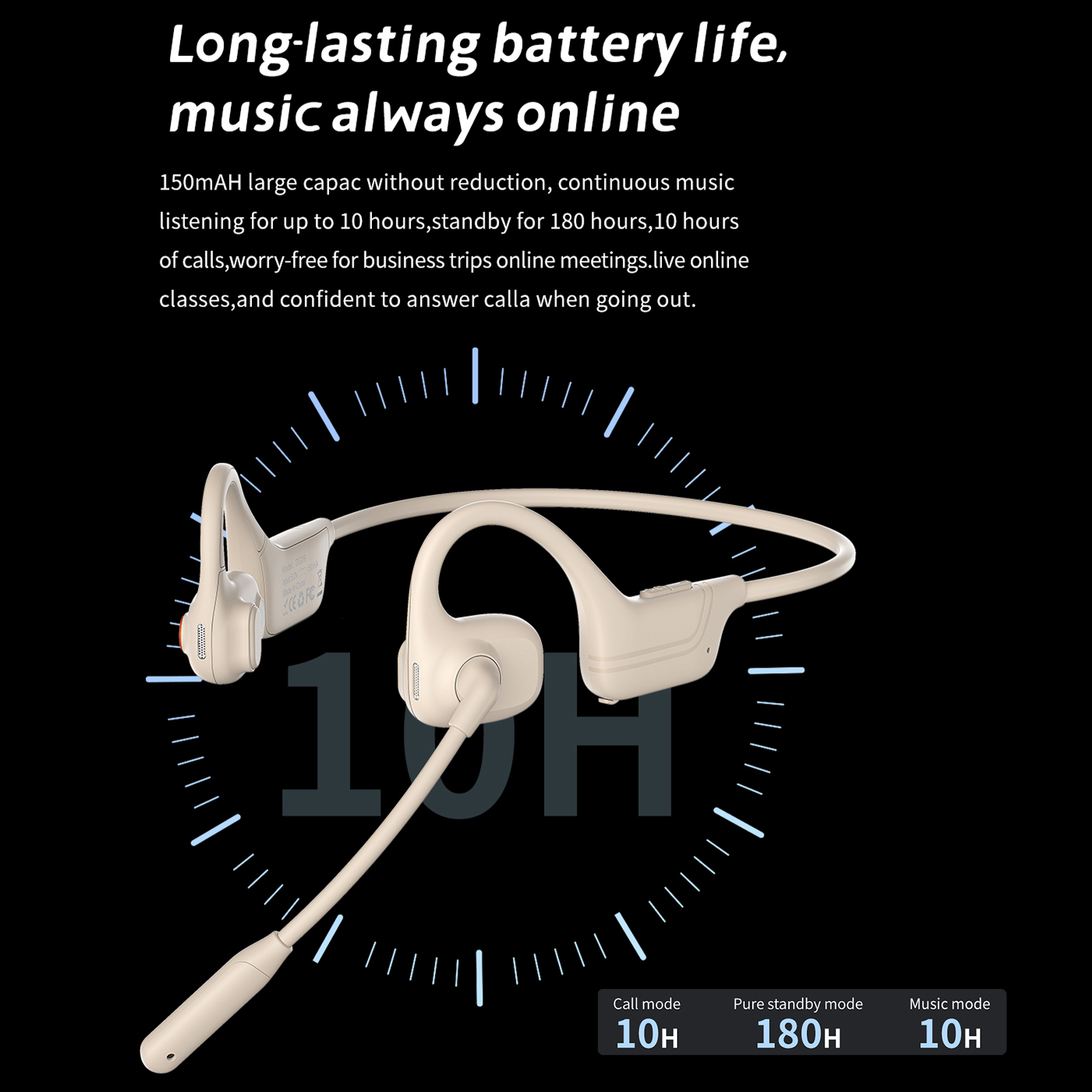 2026 JY 骨伝導ヘッドセット Bluetooth 5. - Bone Conduction Running Headphones のレビューと価格