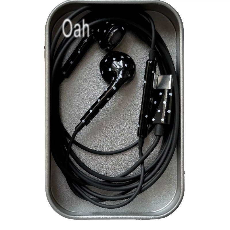 Oah ポルカドット有線イヤホン ABS 素材 Type-C - Headphones のレビューと価格