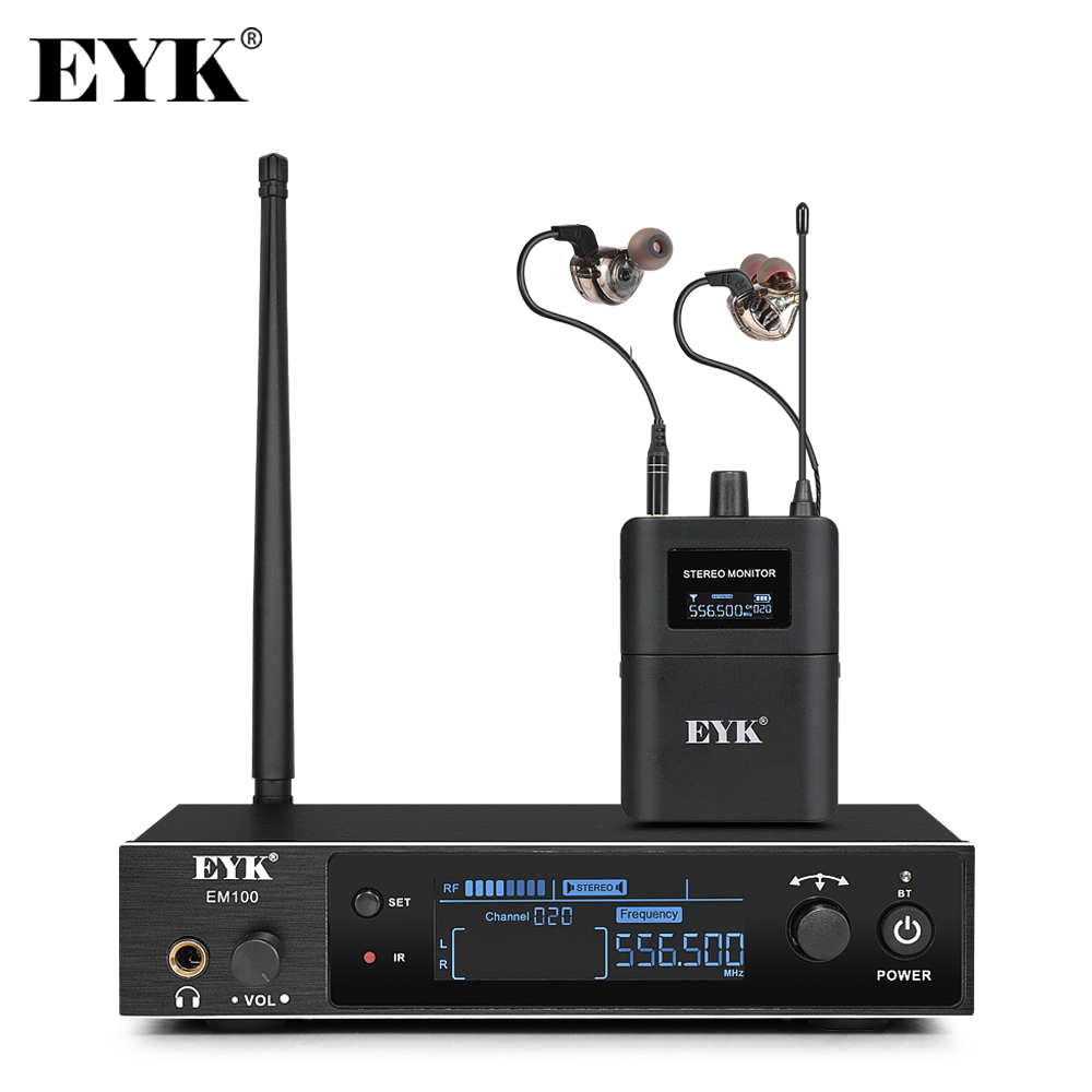 Eyk em100インイヤーモニターシステム、プロのステージ - In Ear Monitors For Singers のレビューと価格