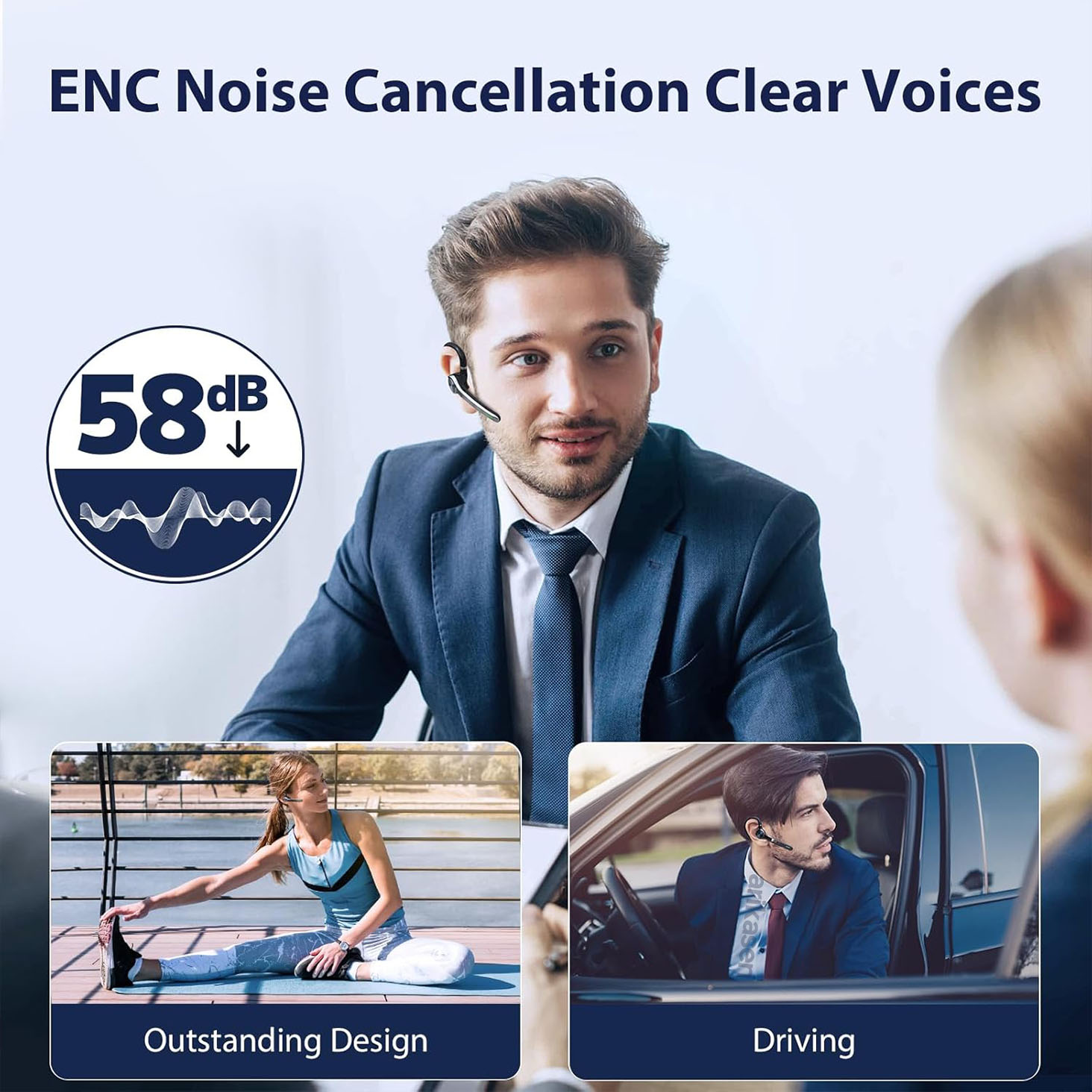 ワイヤレス ヘッドセット 片耳 Bluetooth ヘッドセ - Open Ear Air Conduction Headphones のレビューと価格