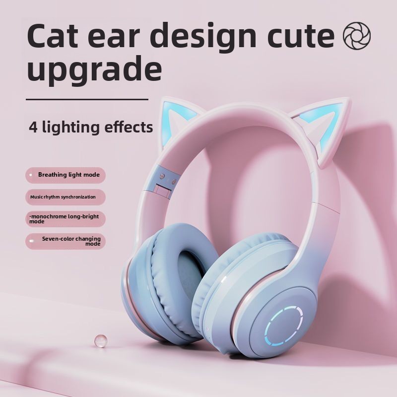 新発売 ベストセラー ヘッドマウント型Bluetoothヘッ - Cat Ear Bluetooth Headset Led のレビューと価格