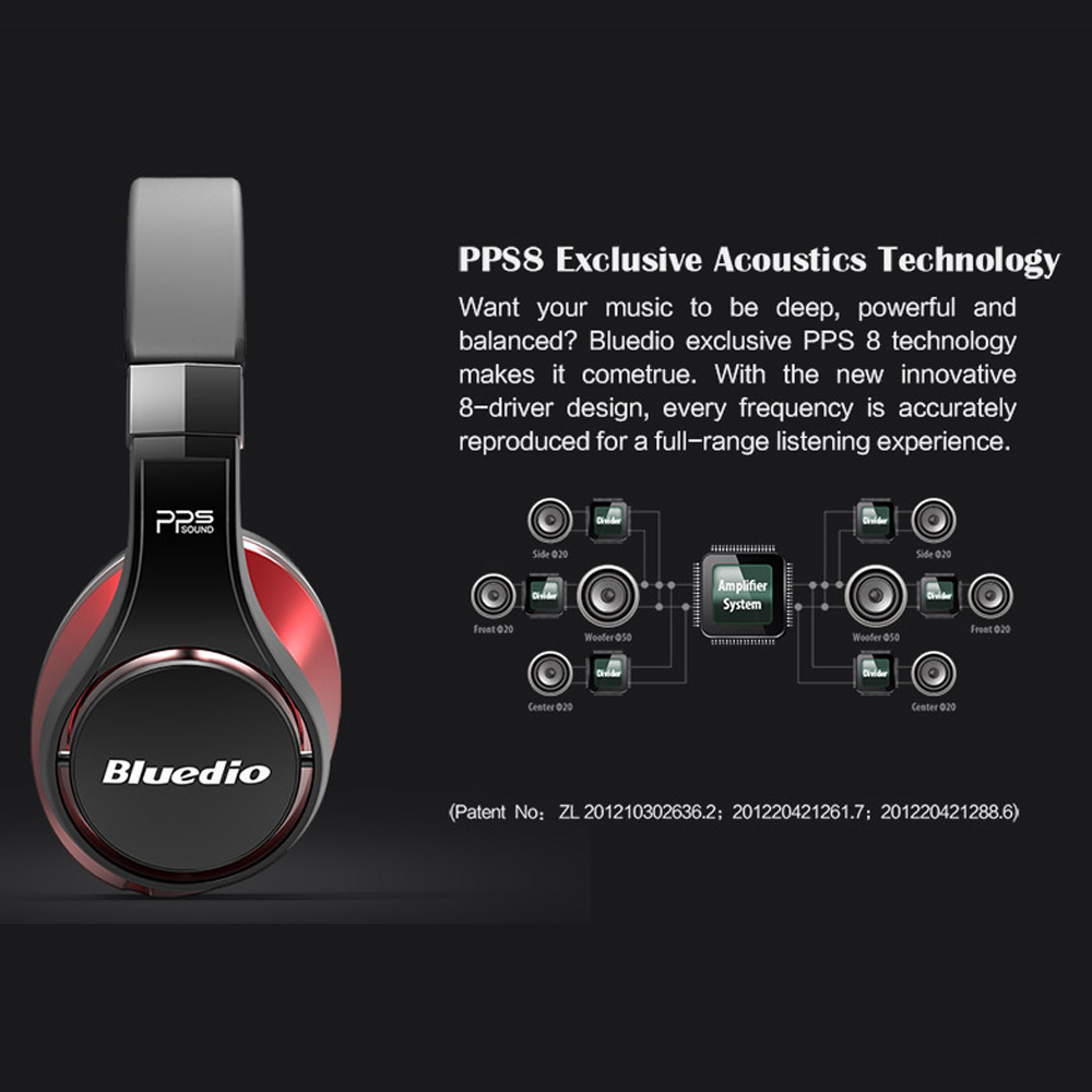 Bluedio U UFO オーバーイヤーヘッドホン ノイズ - Anc Wireless Over Ear Headphones のレビューと価格