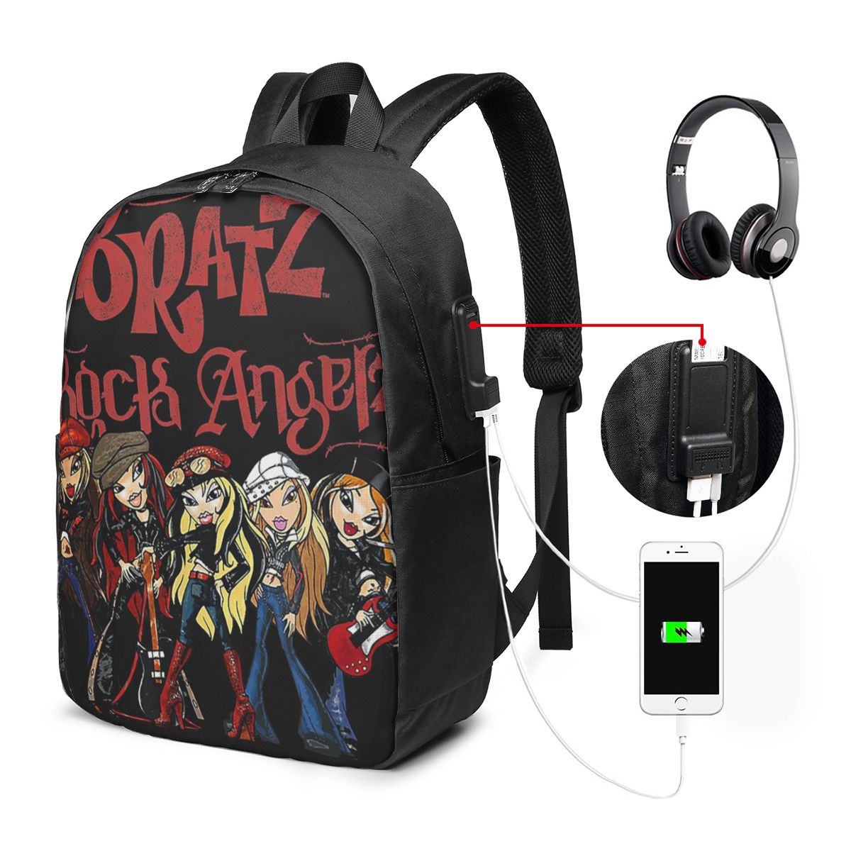 Bratz Rock Angelz グループショットバックパ - Laptops のレビューと価格