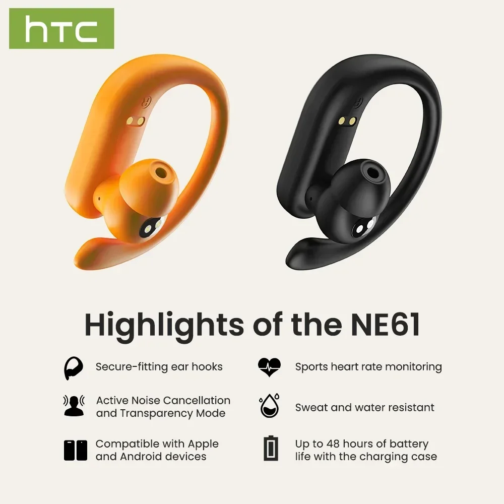 HTC NE61 Bluetoothイヤホン ノイズリダクシ - Type C Wired Earphones With Mic のレビューと価格